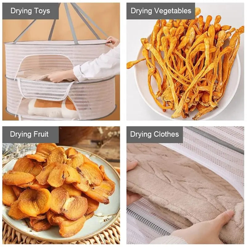 3 Layers Herb Drying Hanging Mesh Net