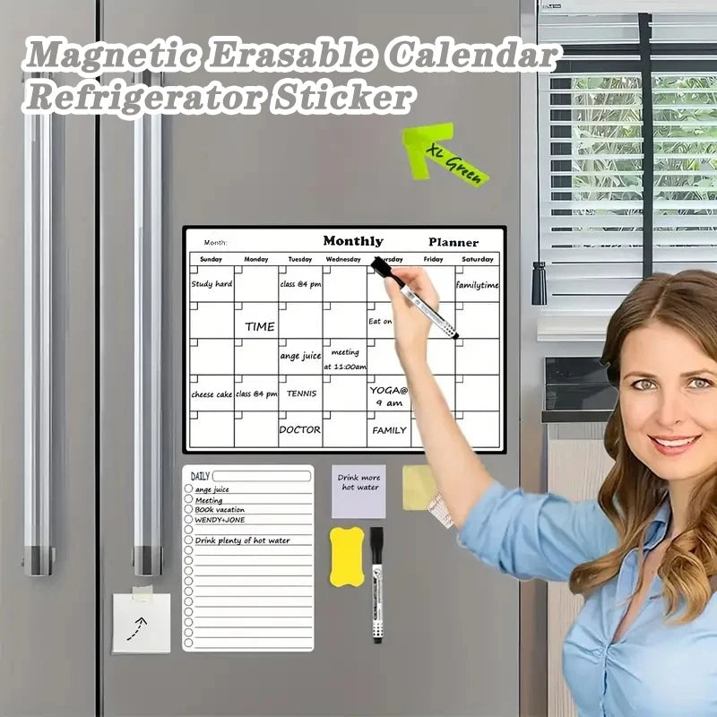 Magnetic Whiteboard Refrigerator Calendar