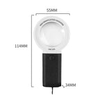 Portable LED Lighted Magnifier for Reading & Inspection