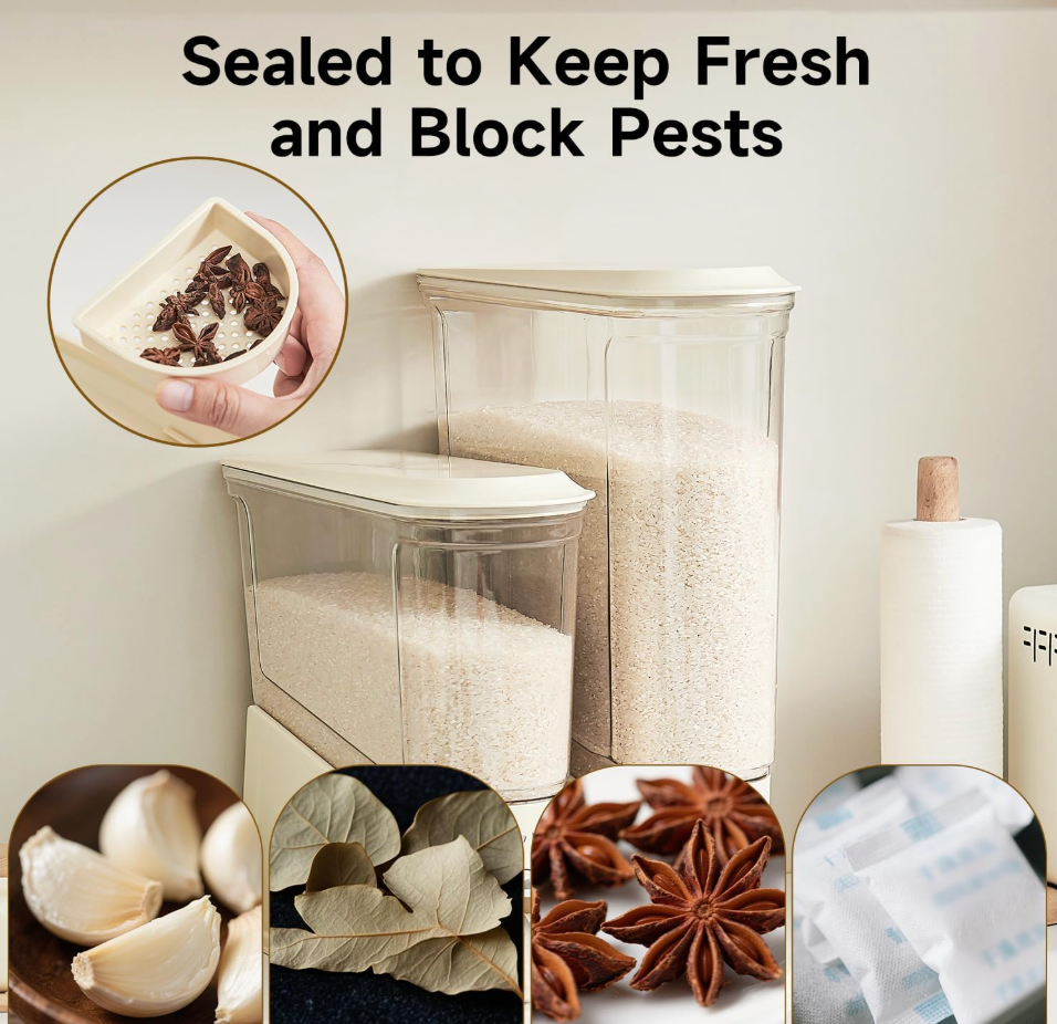 Large-Capacity Airtight Rice Dispenser