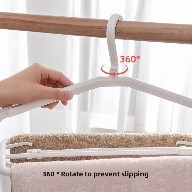 3 Layer Hanging Foldable Clothes Drying Hanger