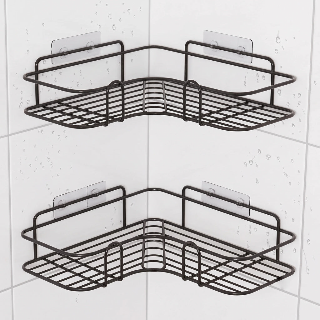 Wall Corner Shower Storage Organizer - Pack of 2
