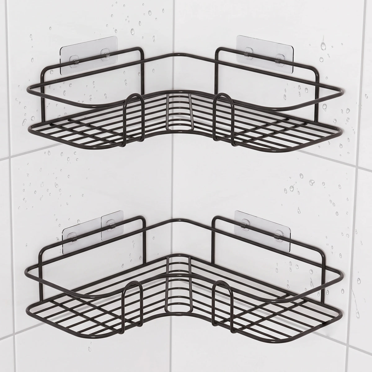 Wall Corner Shower Storage Organizer - Pack of 2