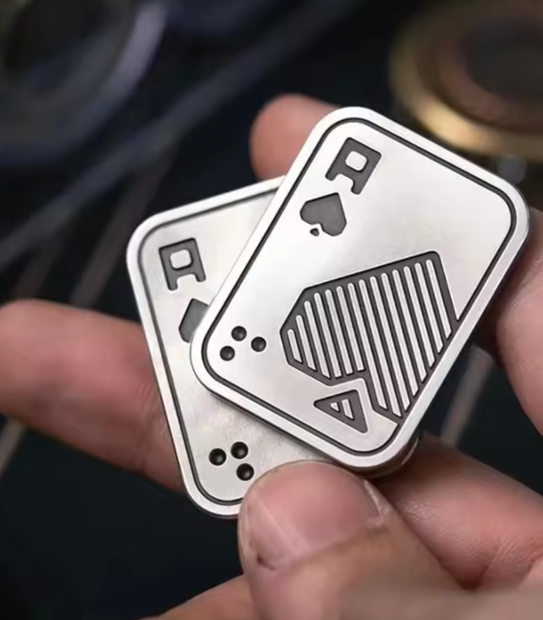 Magnetic Metal Poker Fidget Slider