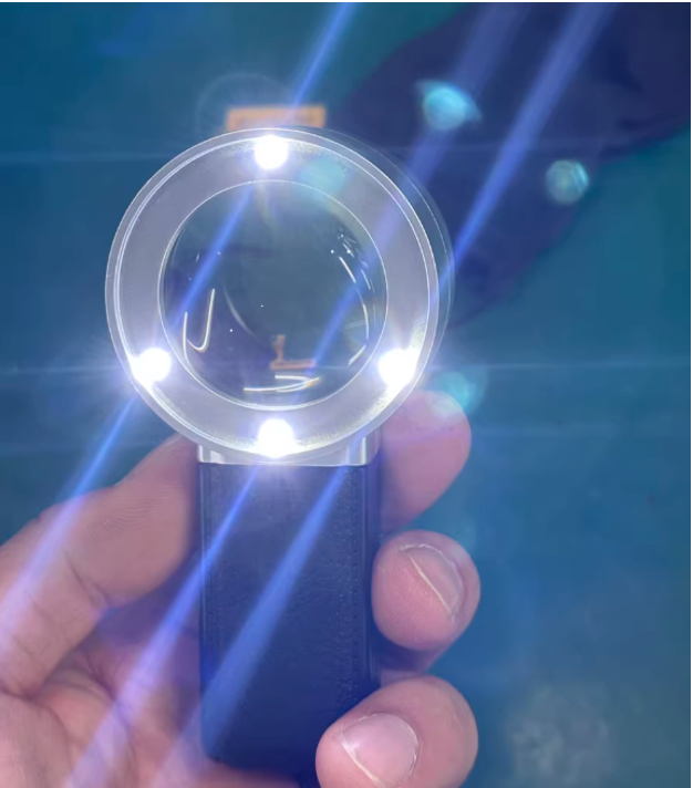 Portable LED Lighted Magnifier for Reading & Inspection