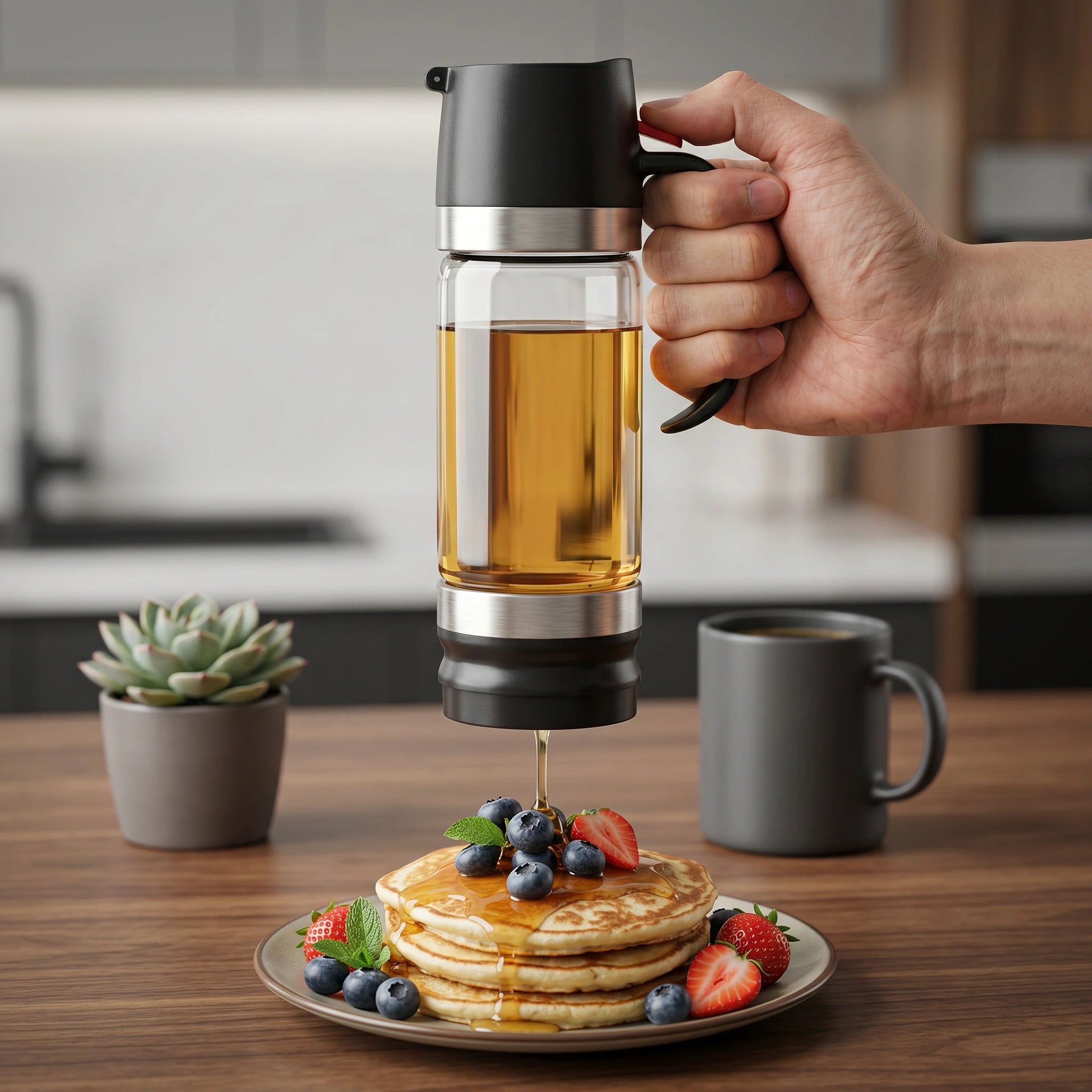 Honey Dispenser Jar With Handle (300 ML)