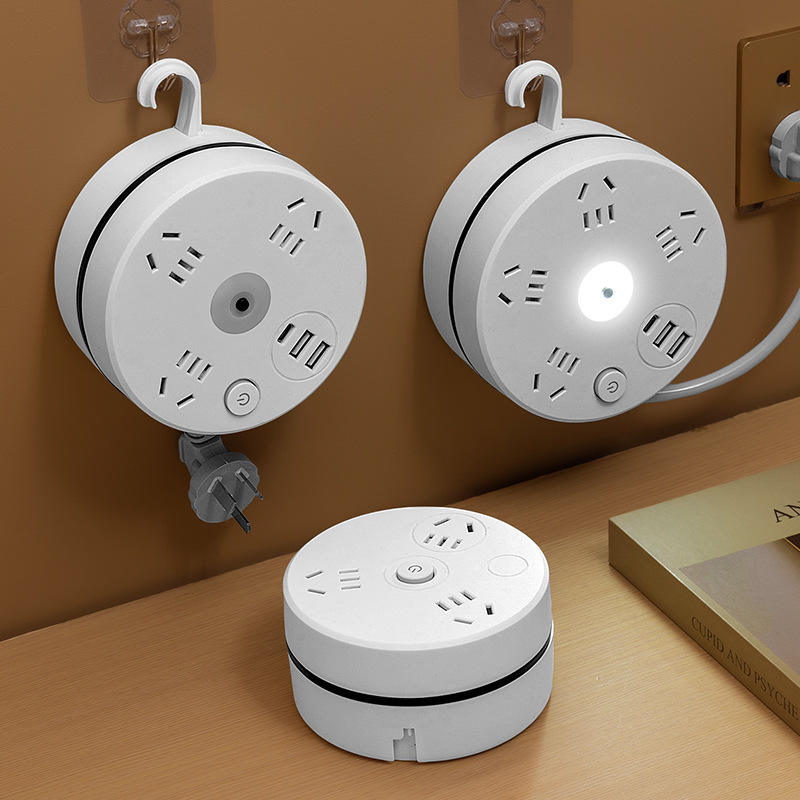 Multi-socket Plug In With USB Night Light