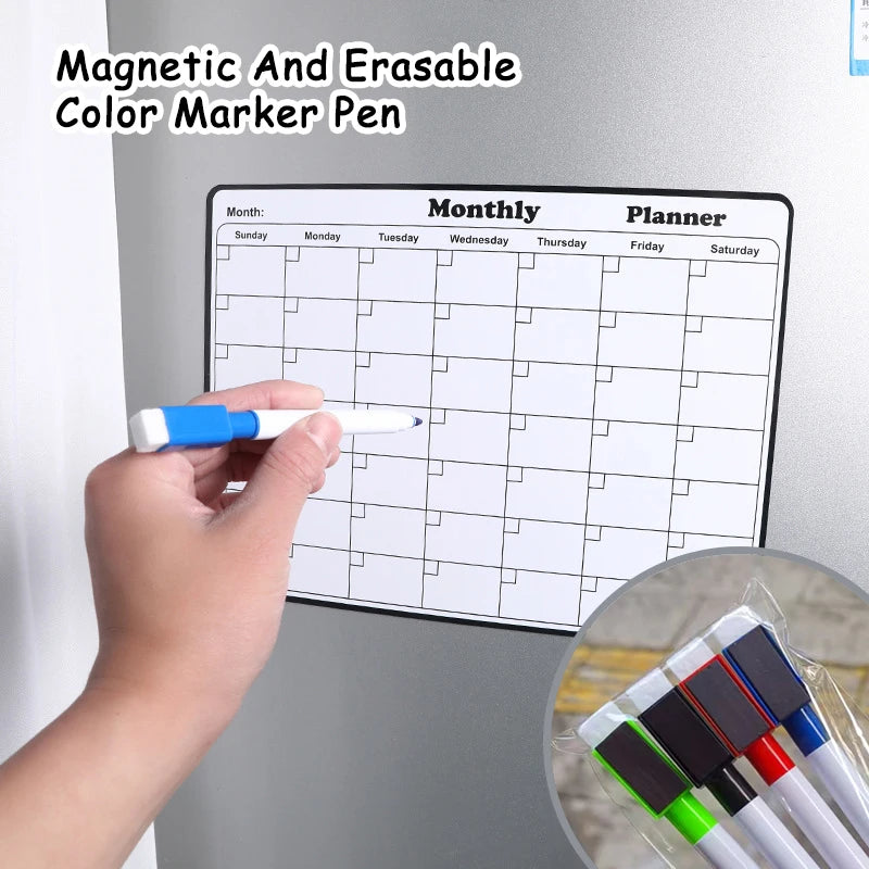Magnetic Whiteboard Refrigerator Calendar