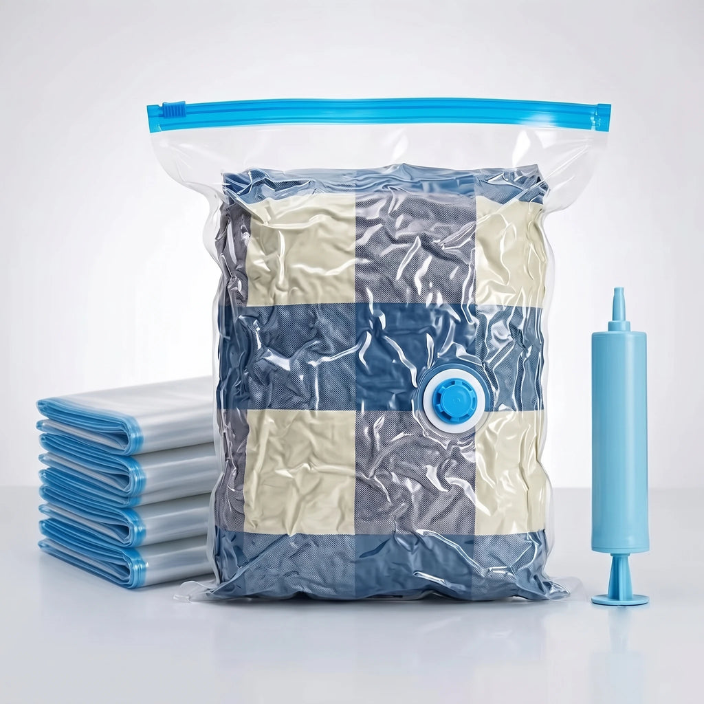 5-Pack Vacuum Storage Bags with Hand Pump