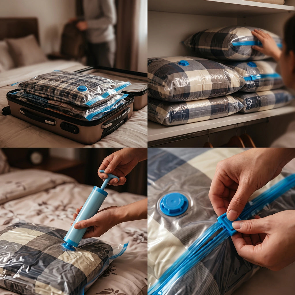 5-Pack Vacuum Storage Bags with Hand Pump