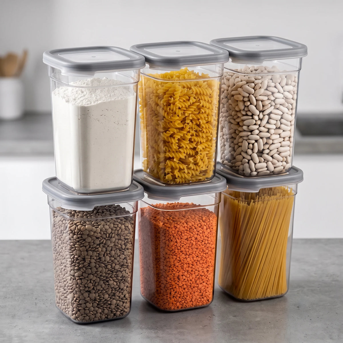 Kitchen Storage Containers 6-Pc Set