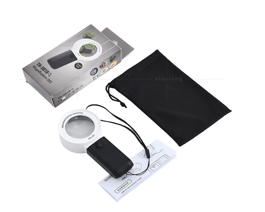 Portable LED Lighted Magnifier for Reading & Inspection
