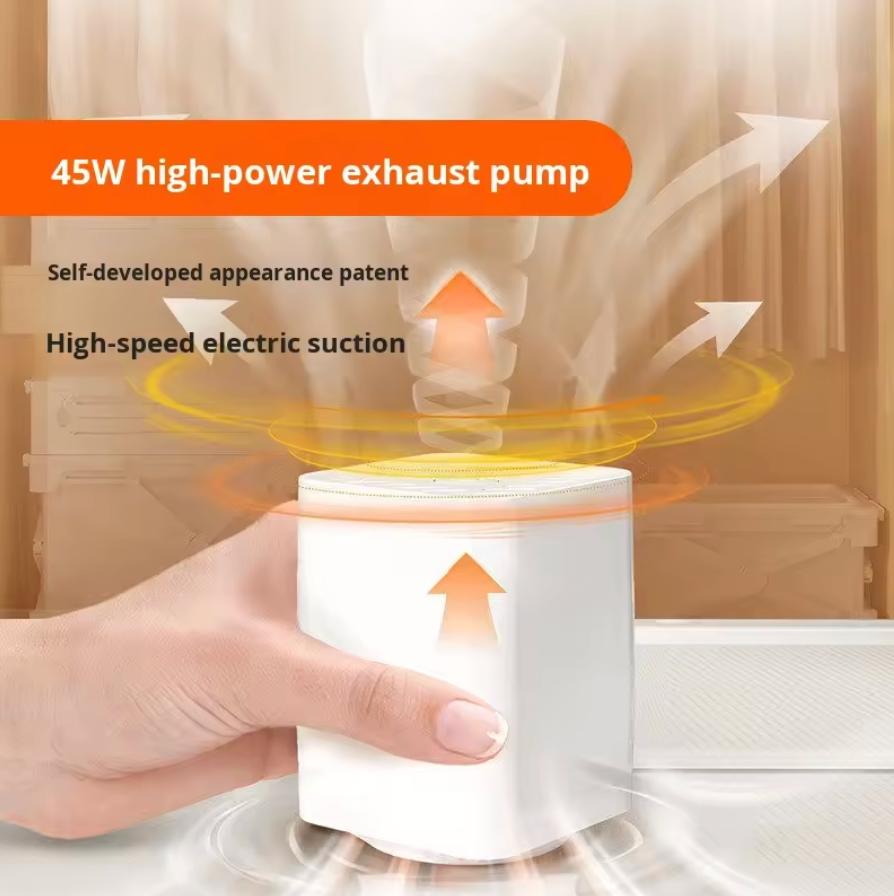 Collapsible Vacuum Storage Box + Vaccum Pump