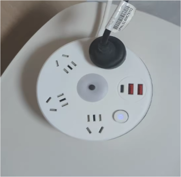 Multi-socket Plug In With USB Night Light