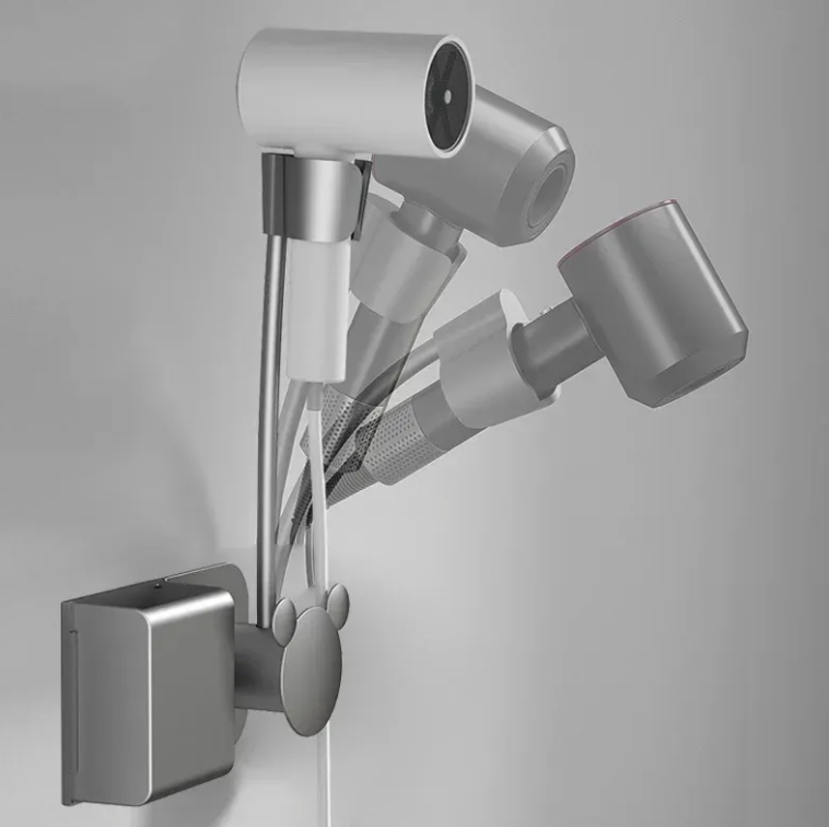 Multi-functional Wall-Mounted Hair Dryer Organizer