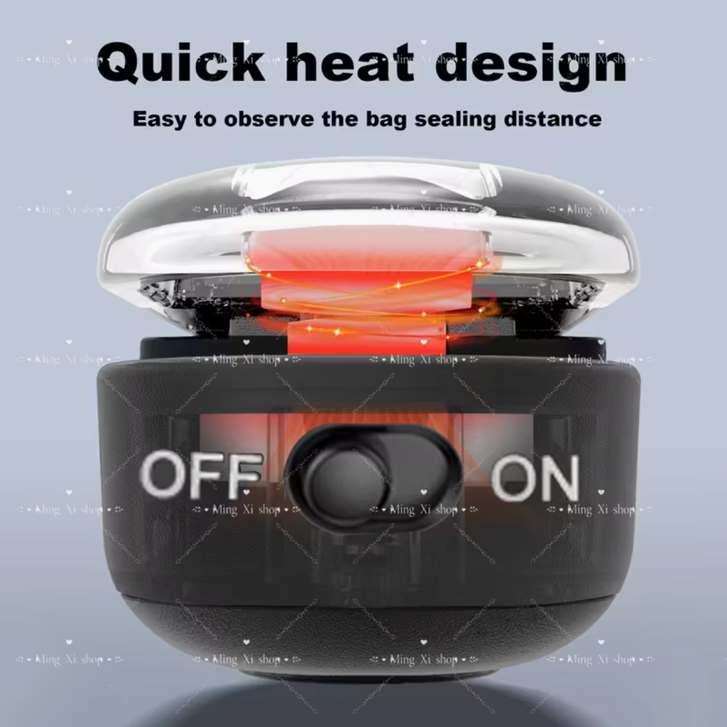 2-in-1 USB Rechargeable Heat Sealer with Built-In Cutter
