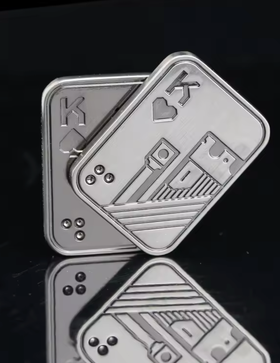 Magnetic Metal Poker Fidget Slider