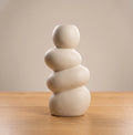 Ceramic Stacked Pebble Vase