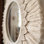 Macrame Round Wall Mirror