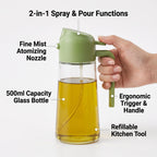 Oil Sprayer and Dispenser Bottle