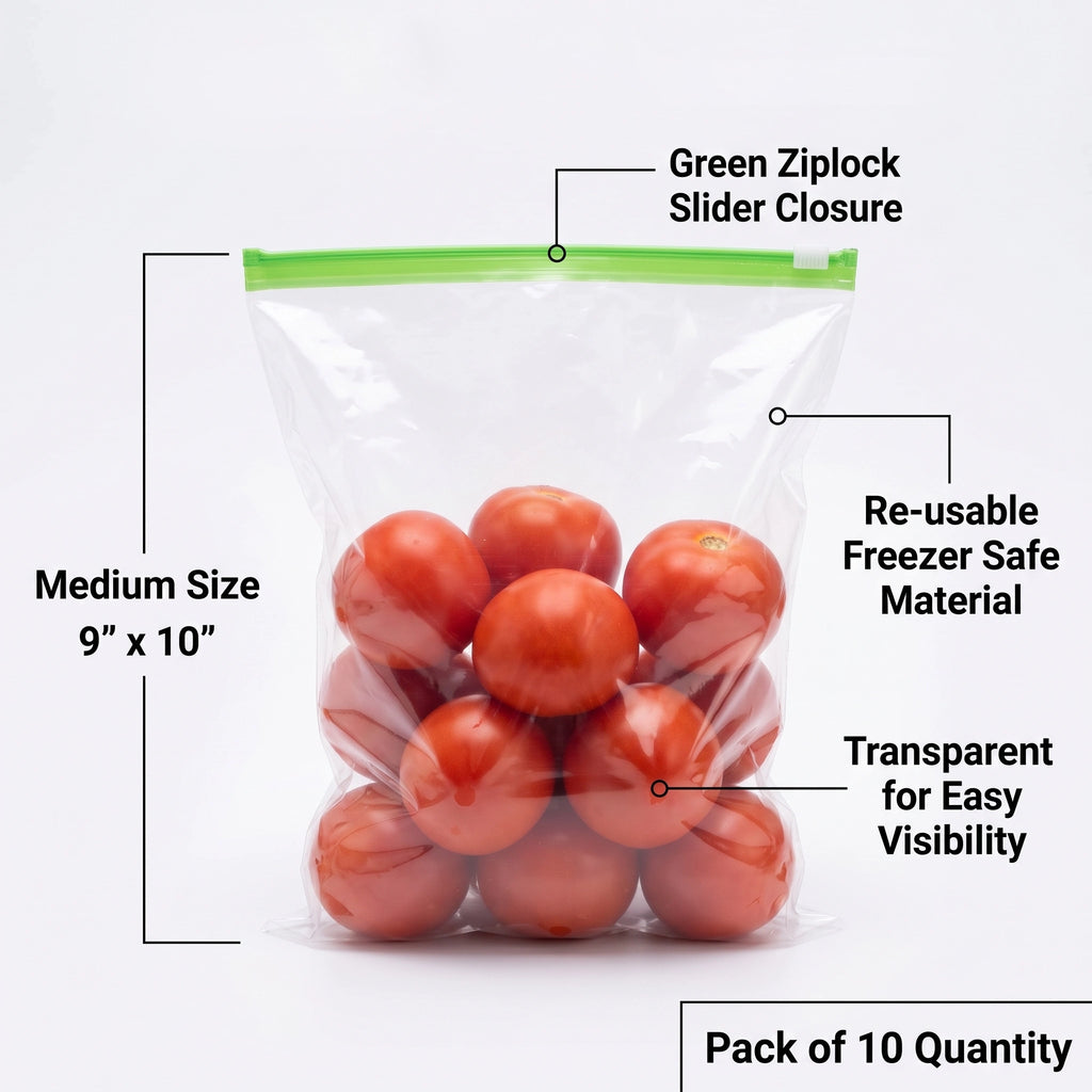 Reusable Ziplock Freezer Bags