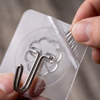 Transparent Adhesive Wall Hooks (20 Psc)