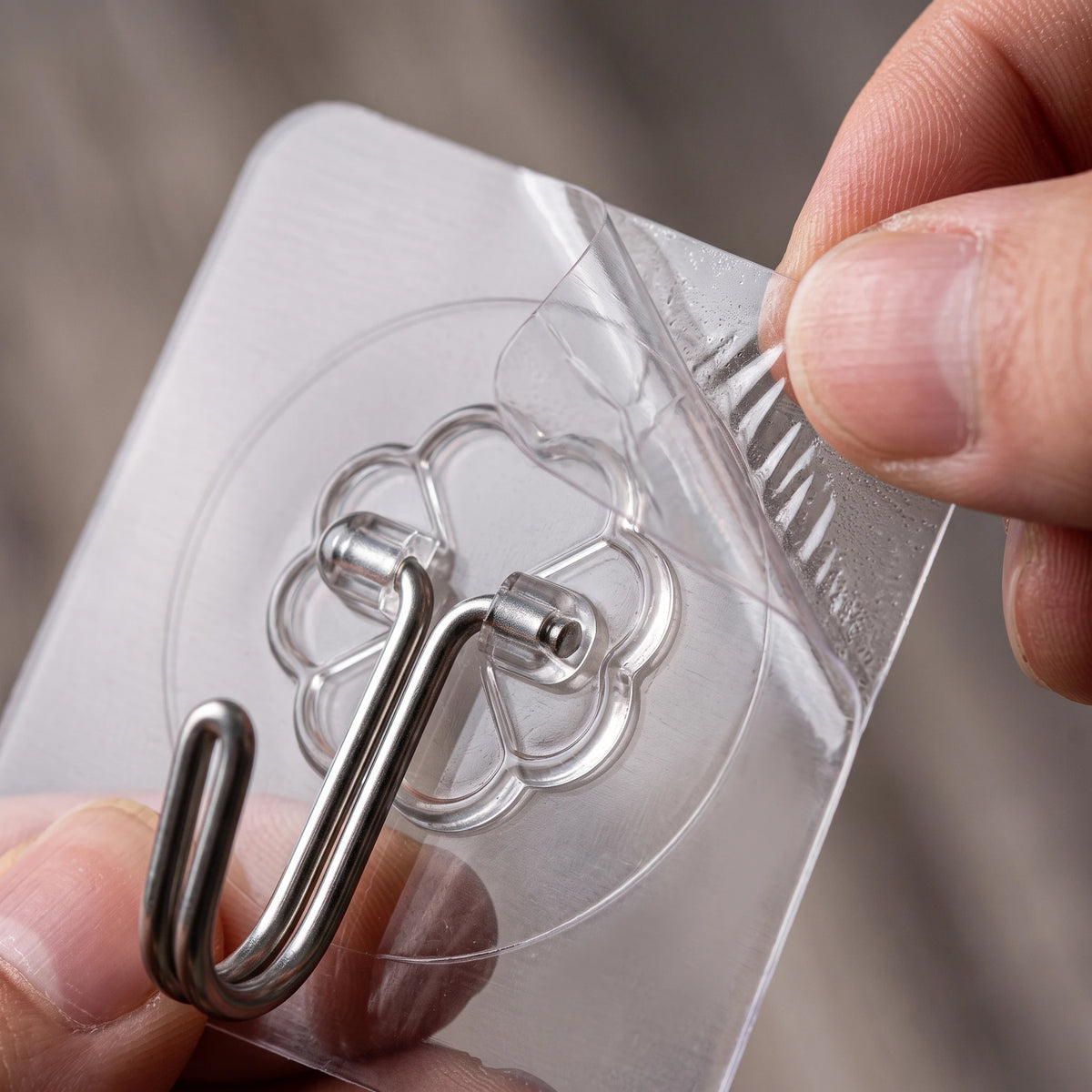 Transparent Adhesive Wall Hooks (20 Psc)