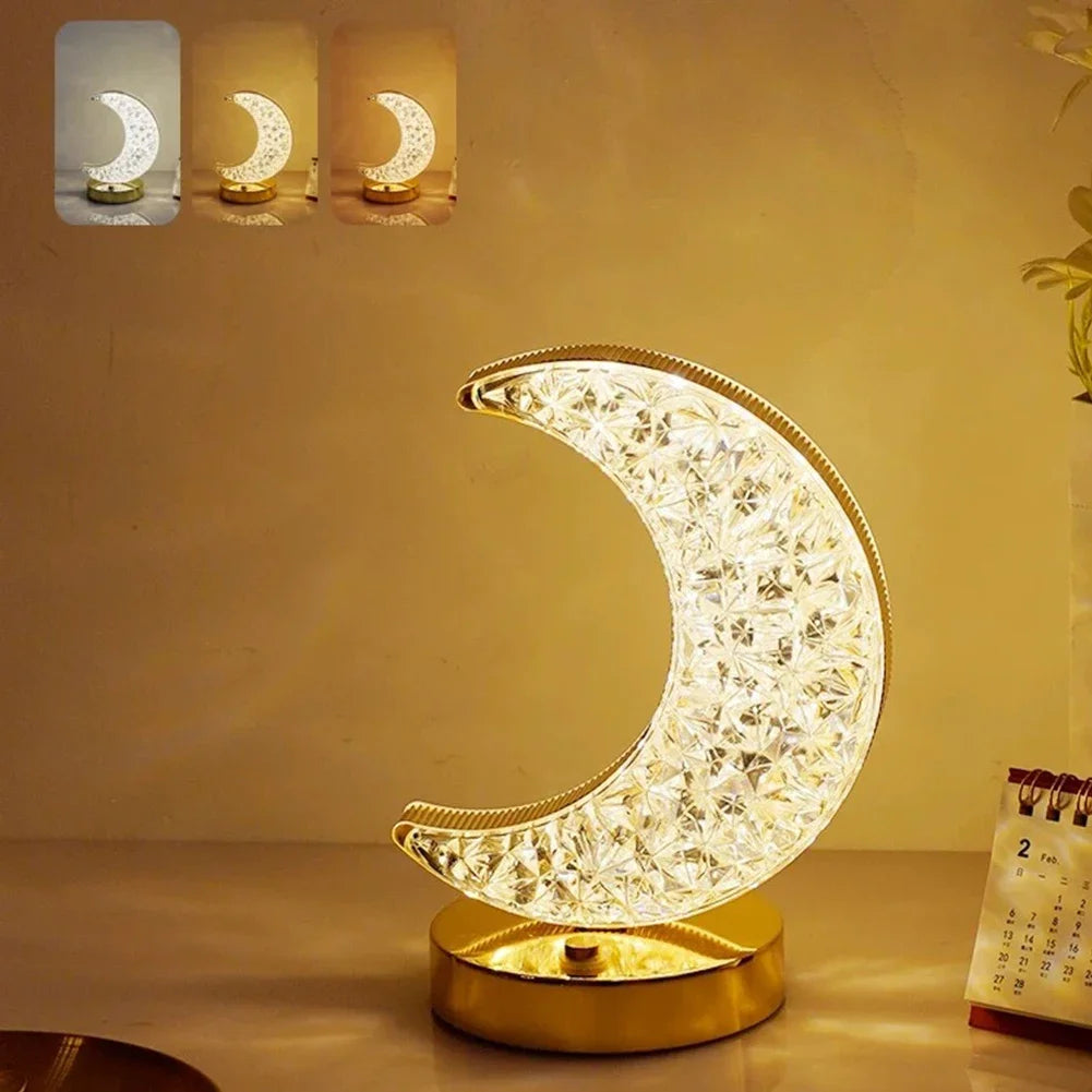 Moon Shape Bedroom Table Lamp