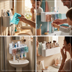 Wall Mounted Toothbrush Holder