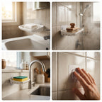 Self-Adhesive Soap Dish Holder - Set of 2