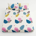 Double Bedsheet Set Cotton Cushions - 5Pc