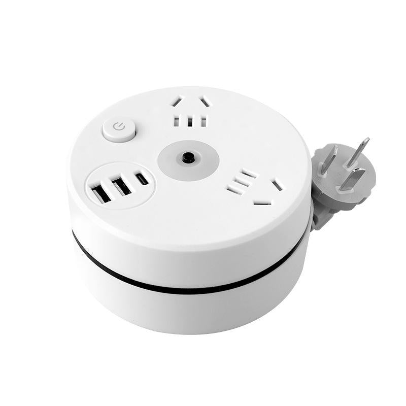 Multi-socket Plug In With USB Night Light
