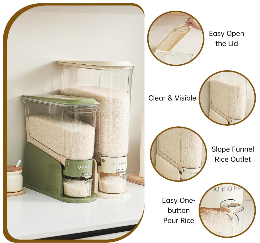 Large-Capacity Airtight Rice Dispenser