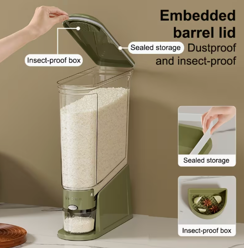 Large-Capacity Airtight Rice Dispenser