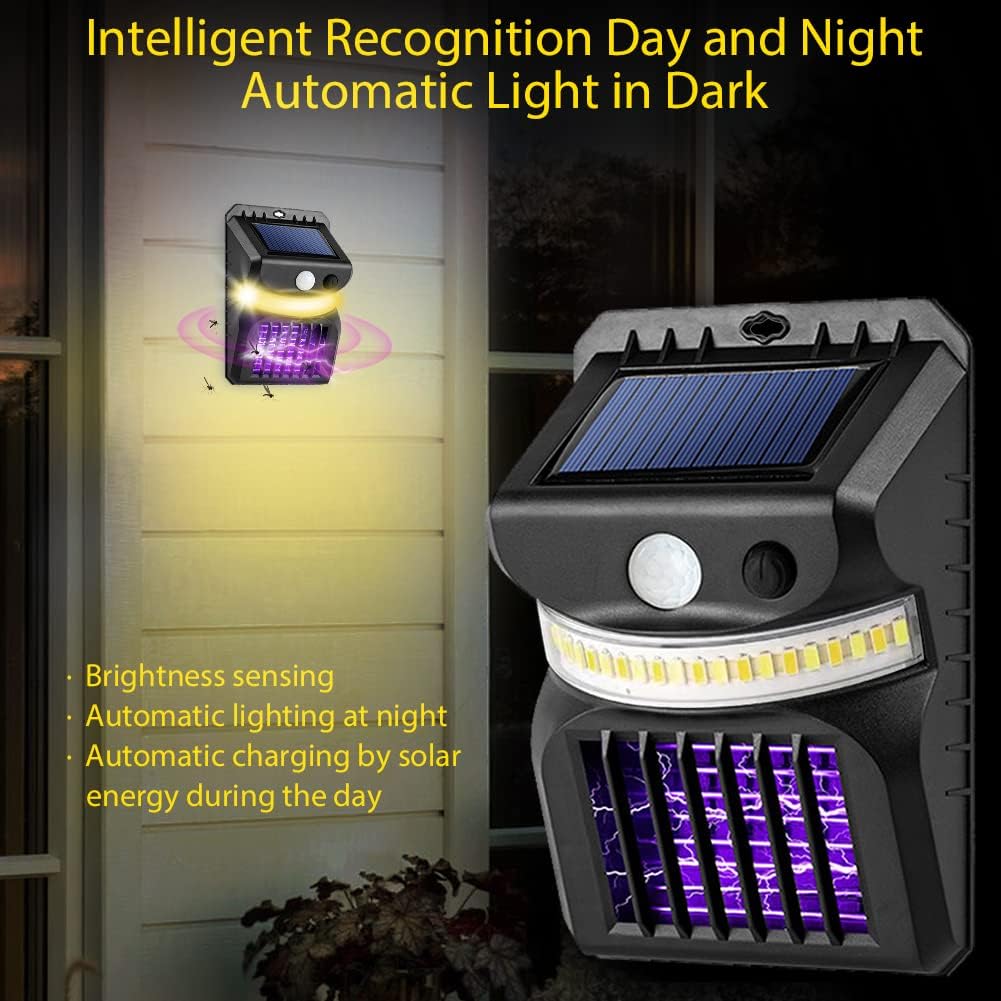 Solar Powered Mosquito Killer Outdoor Light (Set of 2)
