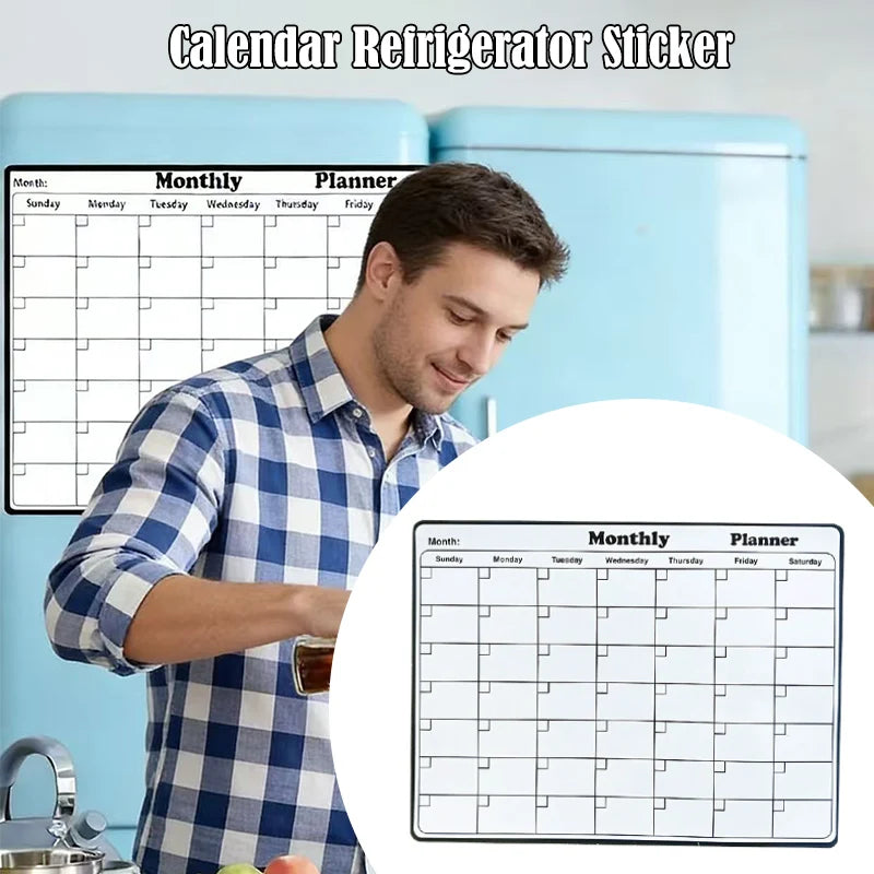 Magnetic Whiteboard Refrigerator Calendar