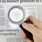 Portable LED Lighted Magnifier for Reading & Inspection