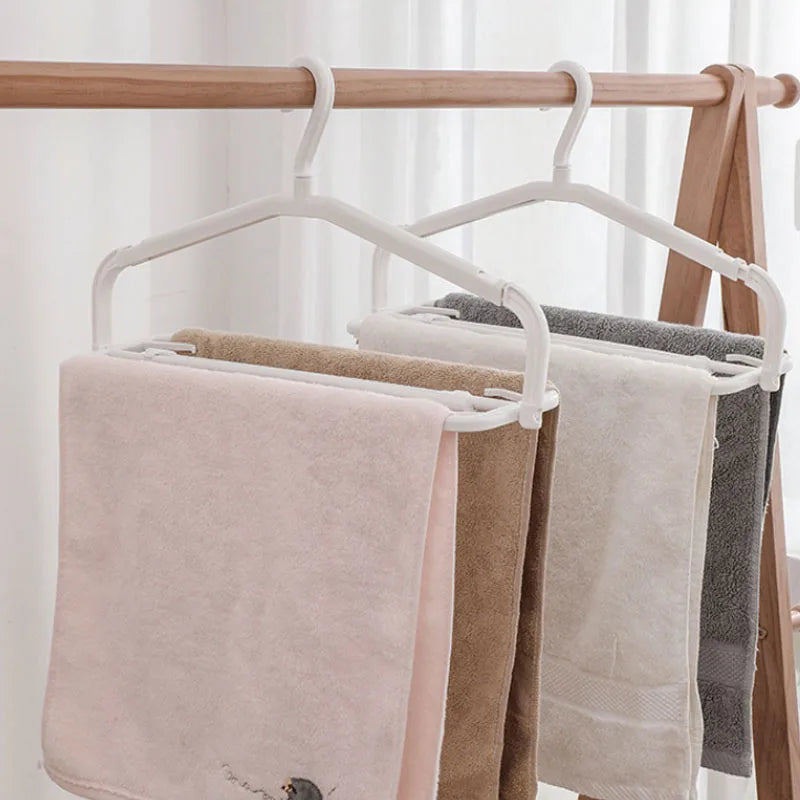 3 Layer Hanging Foldable Clothes Drying Hanger