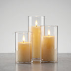 Set of 3 Flameless LED Pillar Candles
