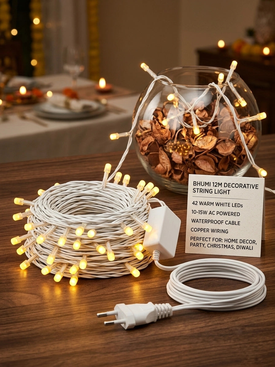 Warm LED String Lights for Home Decor