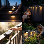 Waterproof Solar Step Lights Outdoor - Set of 4